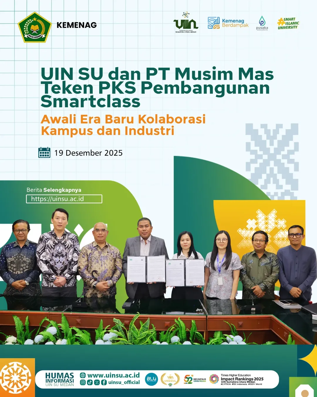 Penandatanganan PKS Smartclass dengan PT Musim Mas